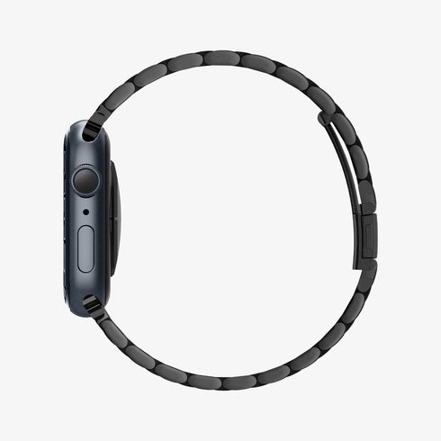 062MP25403 - Apple Watch Series (Apple Watch (49mm)/Apple Watch (45mm)/Apple Watch (42mm)) Watch Band Modern Fit in black showing the front
